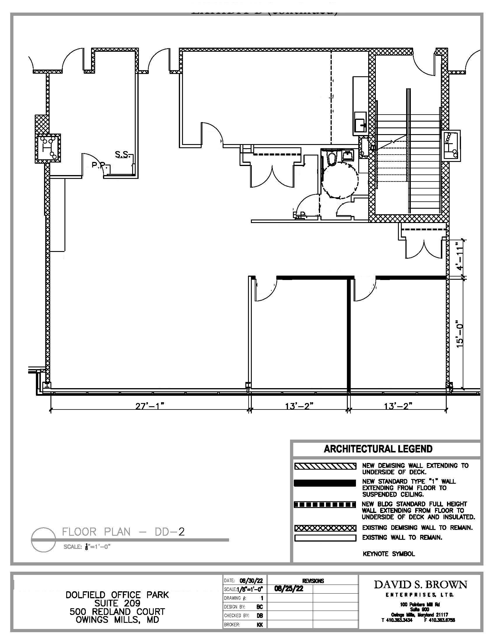 Dolfield Office Park - 500 Redland Court - Suite 209, 2,376sf, office floor plan