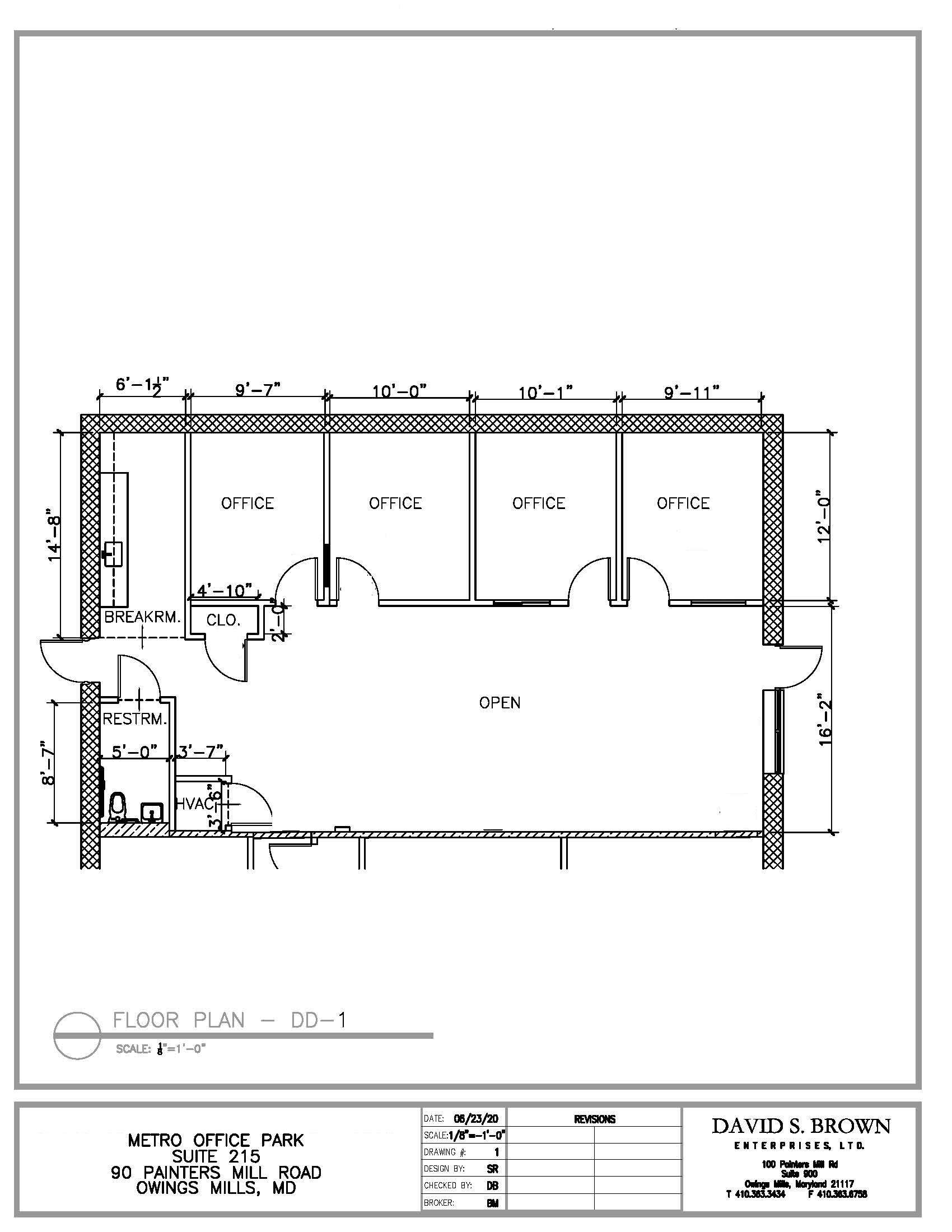 Metro Office Park - 90 Painters Mill Road - Suite 215_1501 SF_ floor plan class A space available for lease