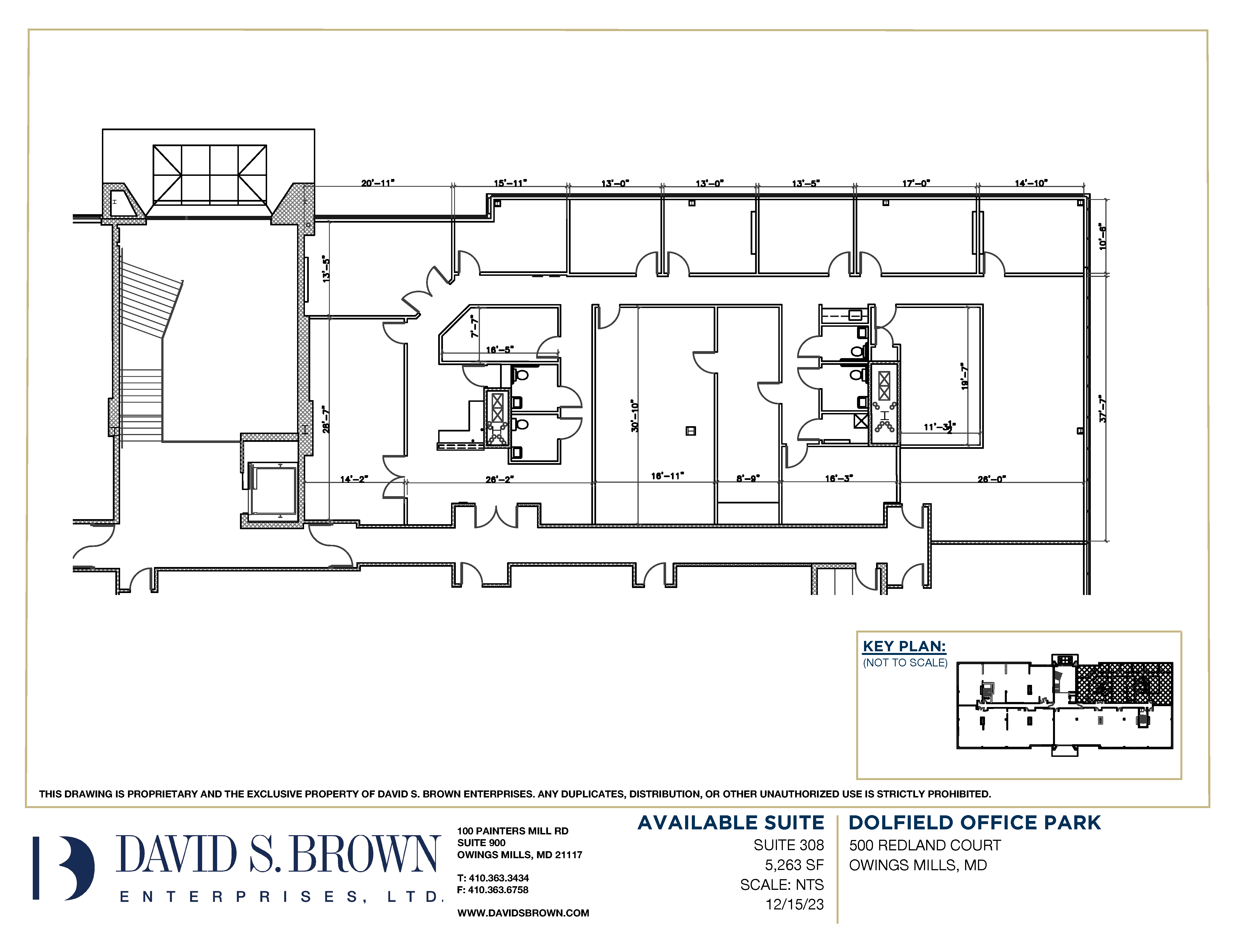 Dolfield Office Park 500 Redland Court, Suite 308 Floorplan