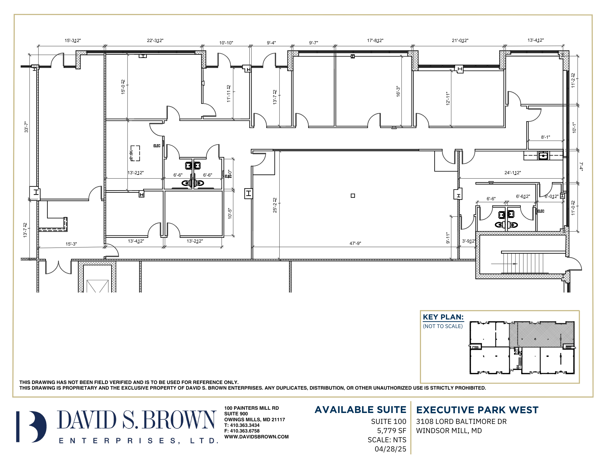 Executive-Park-West-3108-Lord-Baltimore Drive Suite 100 SF - 5779 SF