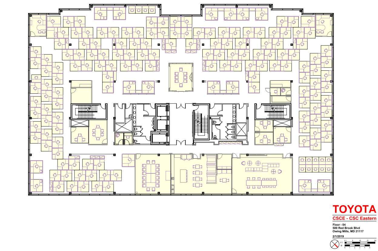 Red Brook Corporate Center, 500 Red Brook Blvd. 4th Floor Available Corporate Headquarters Floorplan Owings Mills MD 21117