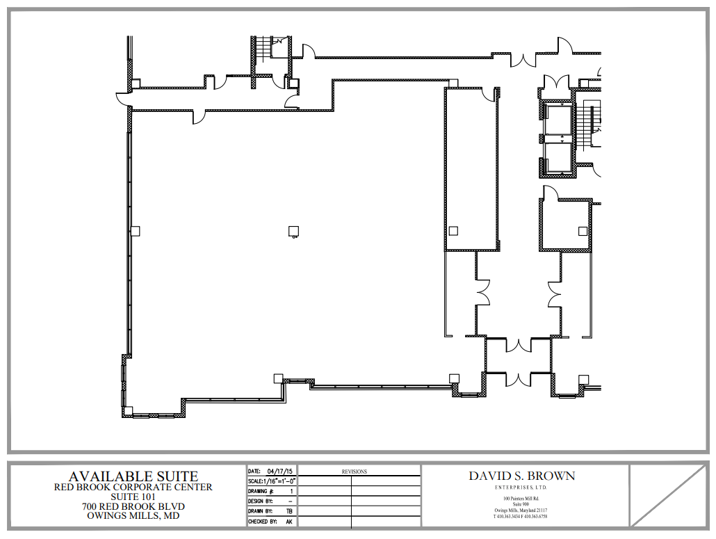 Red Brook Corporate Center, 700 Red Brook Available Suite 101 Owings Mills MD 21117