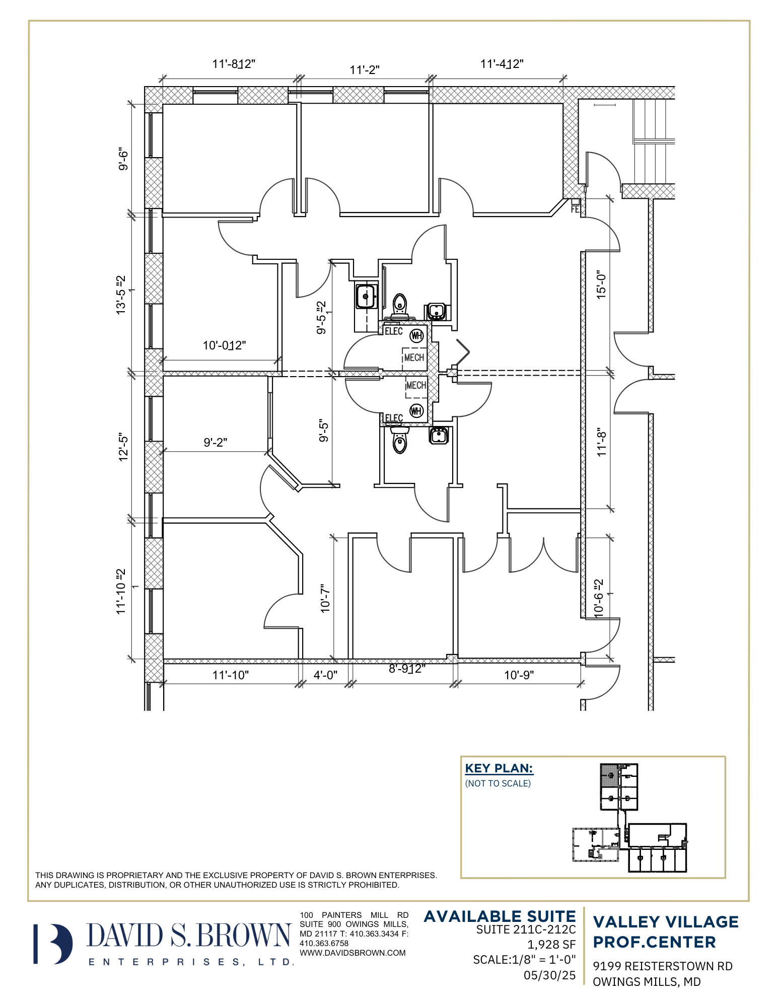 Valley Village - 9199 Reisterstown Road - Suites 211C-212C 1,928 SF Office Space for Lease