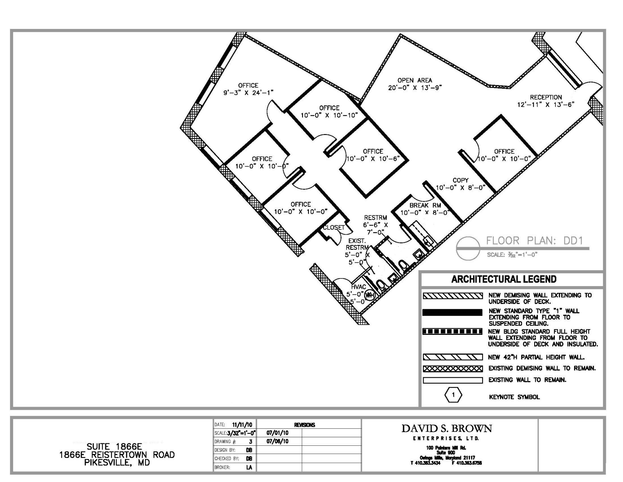 Woodholme Square - 1866E Reisterstown Road, 2,173sf, office, floor plan