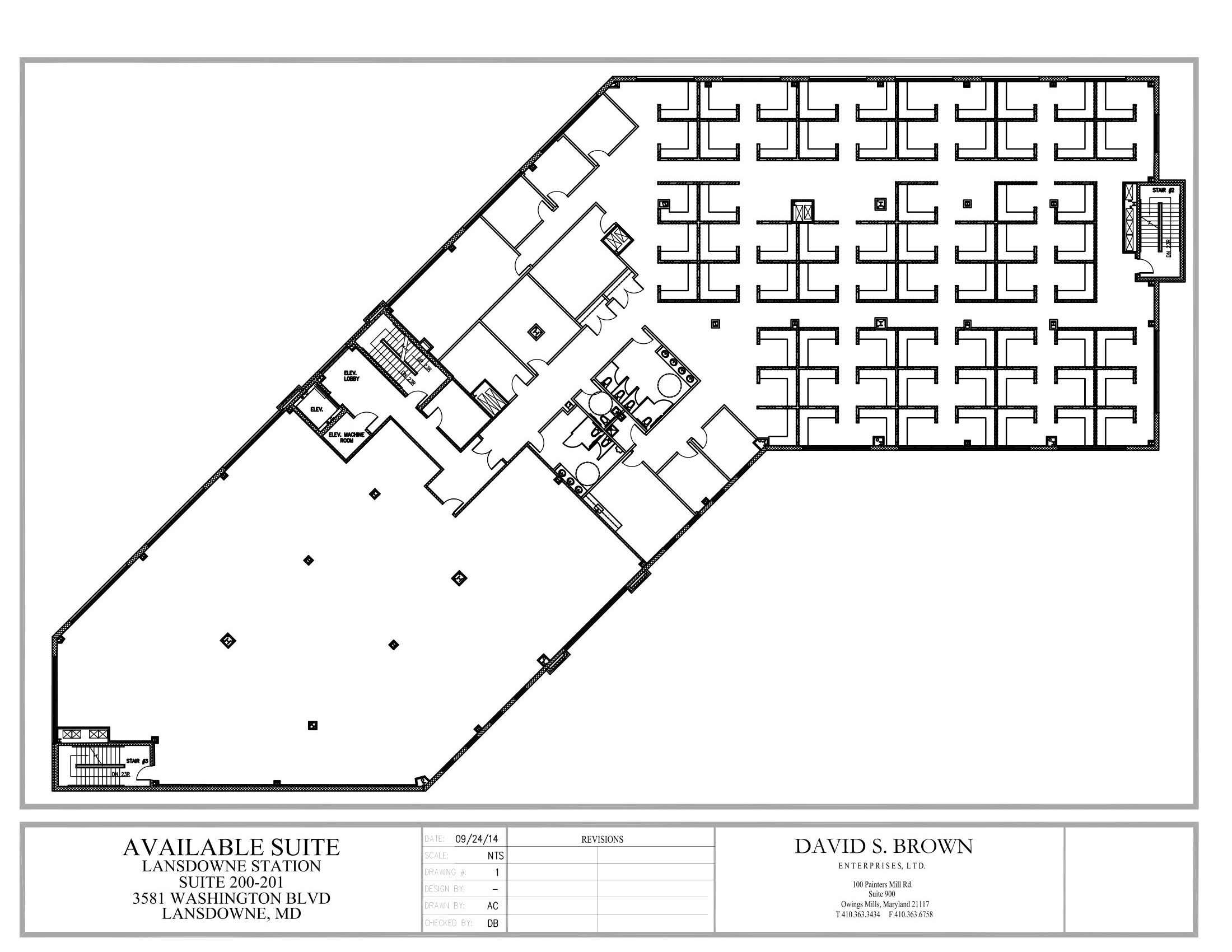 Ready to lease a new space for your business? Book a tour today! Lansdowne Station 3581 Washington Blvd Available Suite 200-201, Lansdowne MD Floor Plan
