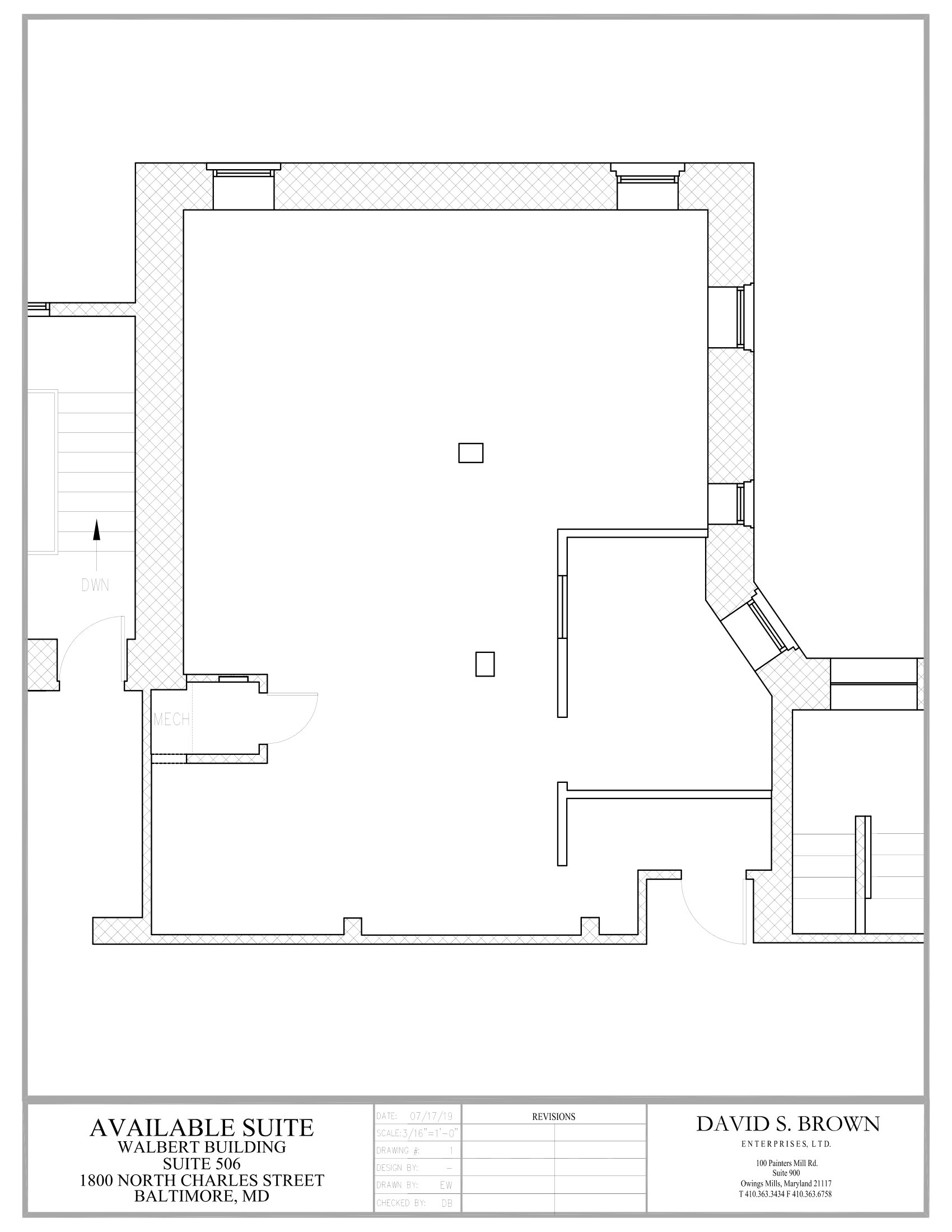 The Walbert Building office space for lease floor plan