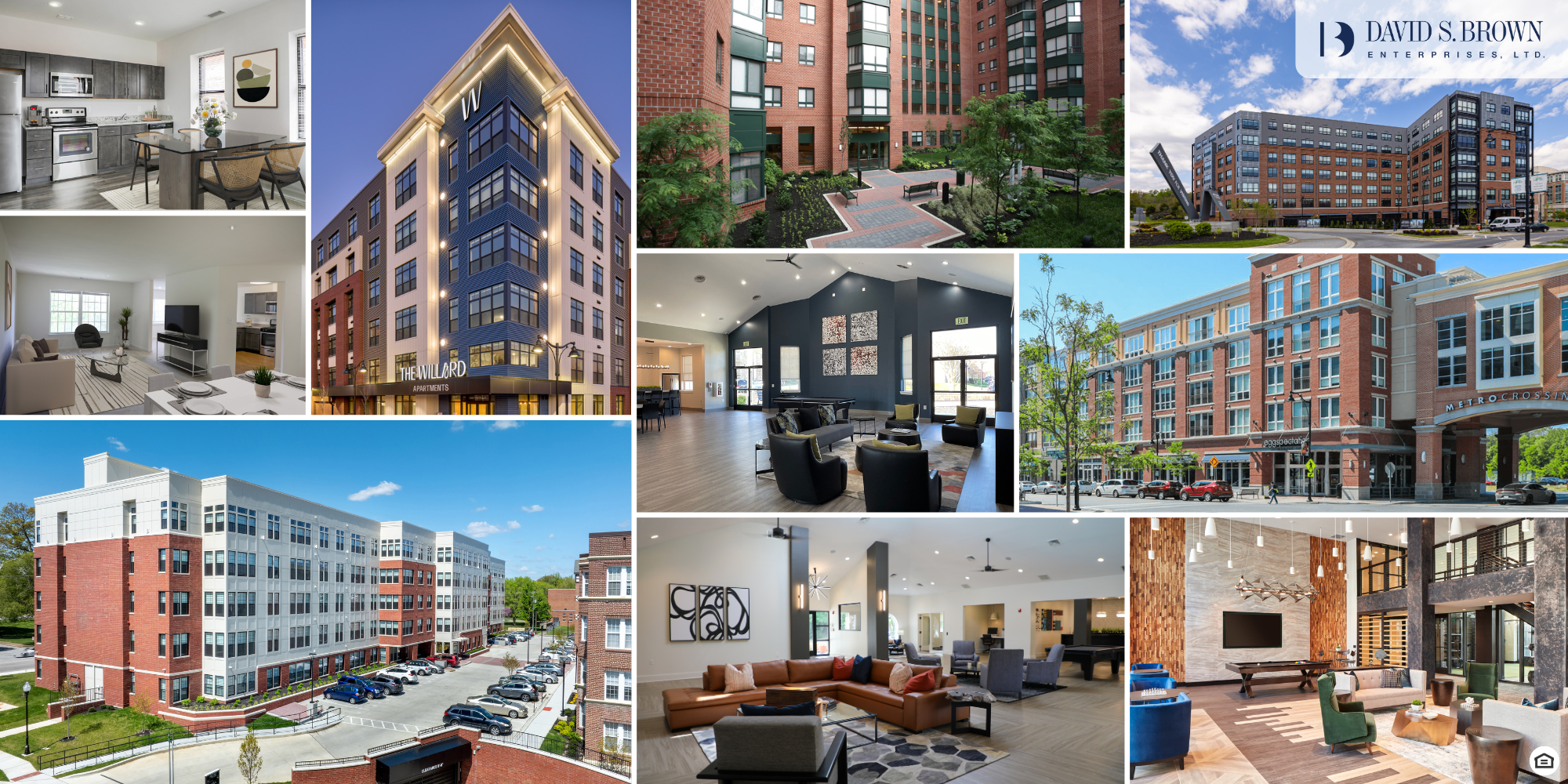 David S, Brown Collage of Award Winning Residential Properties for Resident Satisfaction